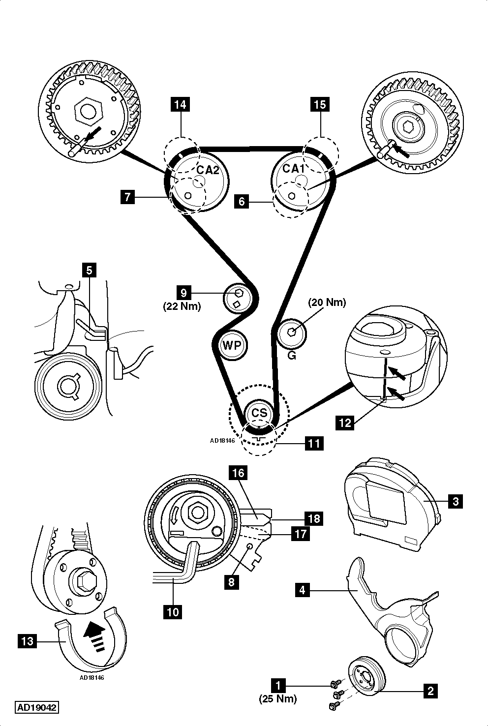 2004 ford mustang belt diagram