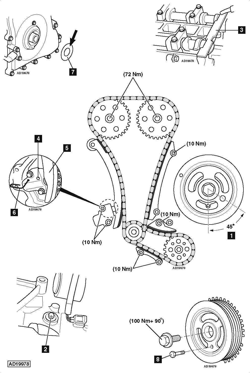 How to replace timing chains on Ford Focus 2.0i 2007-2011