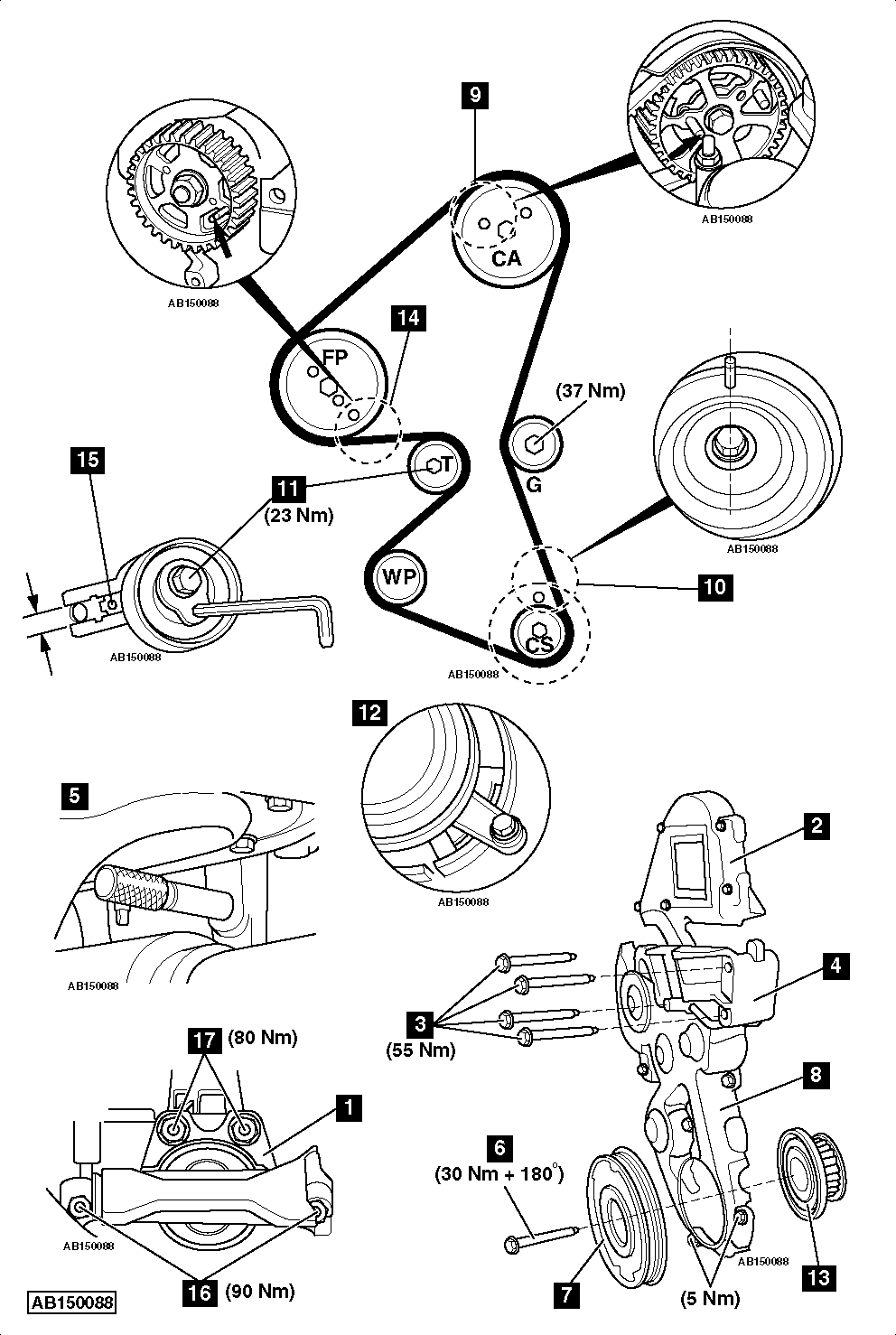 ford focus 1.5 tdci timing belt change