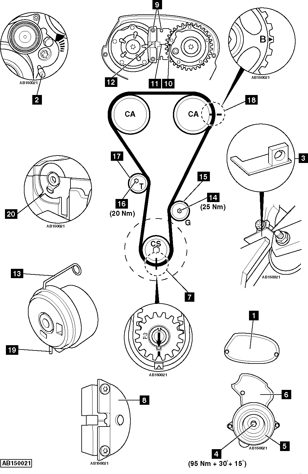 Astra 1.8 on sale timing belt replacement