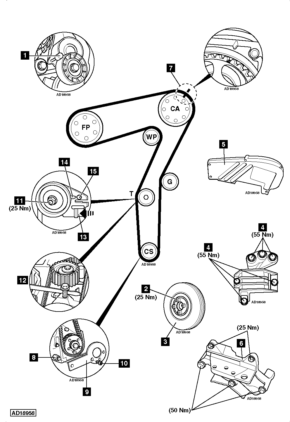 astra van cambelt change