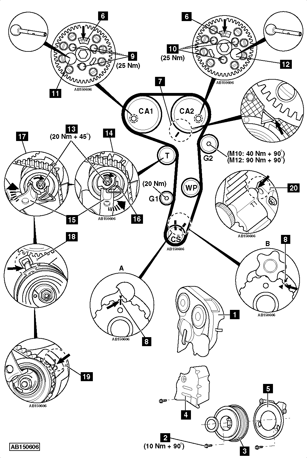 2.0 tdi timing belt torque specs