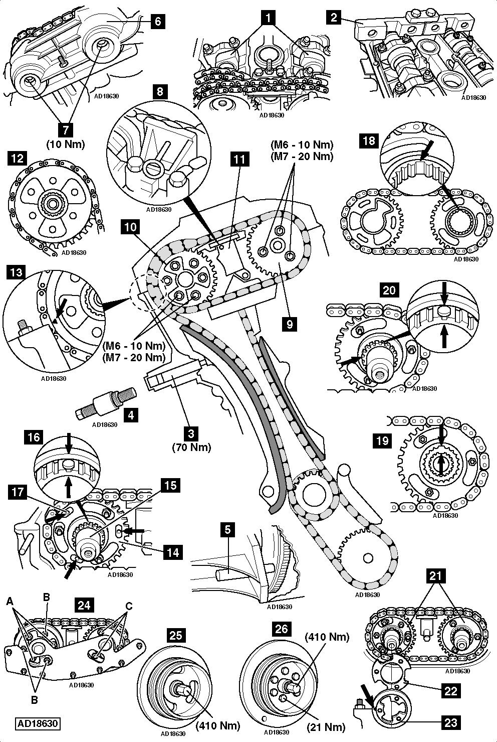 Engine Timing Chain Guide-Febi WD EXPRESS fits 01-05 BMW 325i 2.5L-L6
