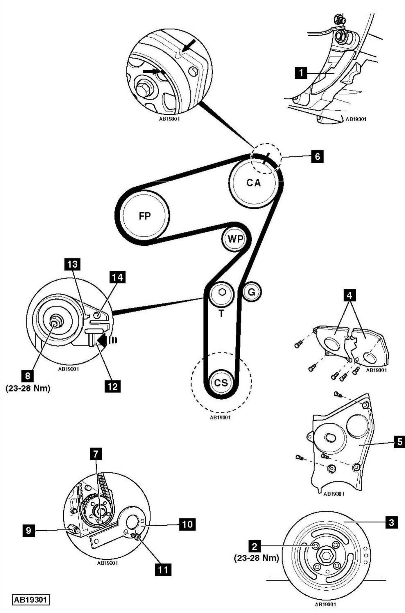 2003 acura tl belt tensioner